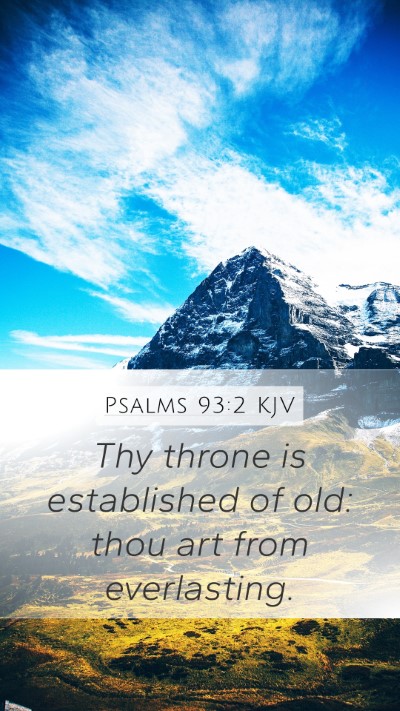 Psalms 93:2 KJV Bible Verse Image