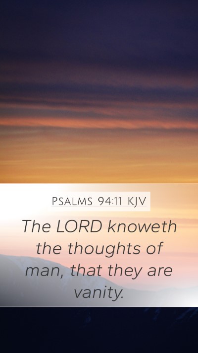 Psalms 94:11 KJV Bible Verse Image