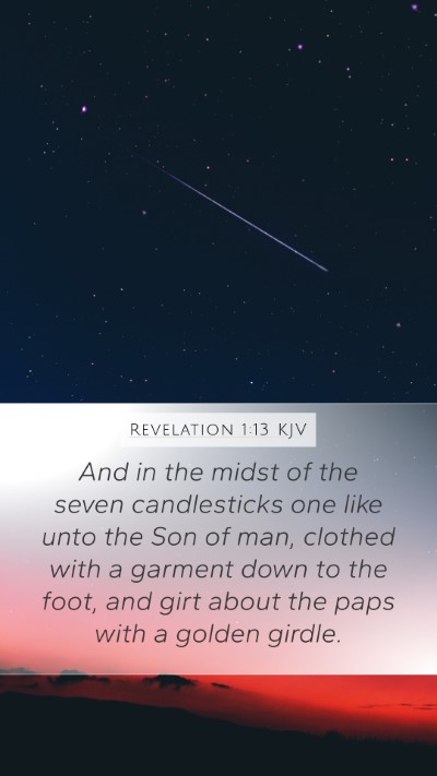 Revelation 1:13 KJV Bible Verse Image
