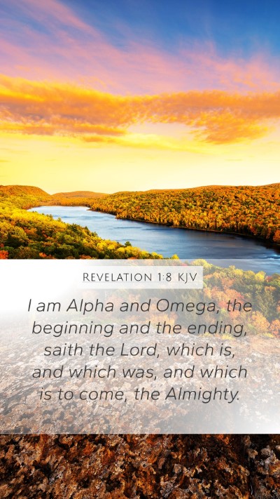 Revelation 1:8 KJV Bible Verse Image