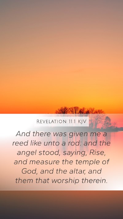 Revelation 11:1 KJV Bible Verse Image