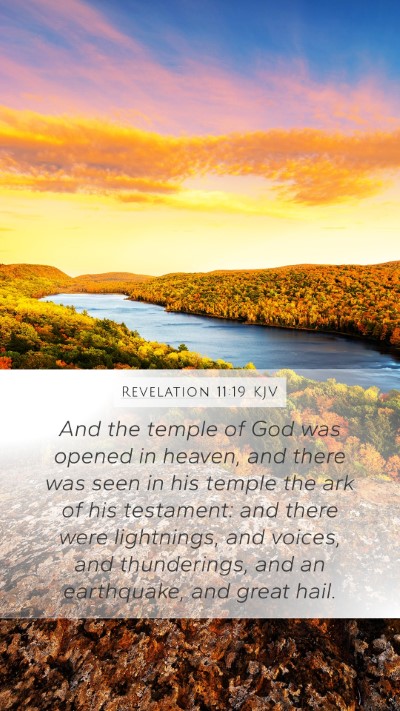 Revelation 11:19 KJV Bible Verse Image