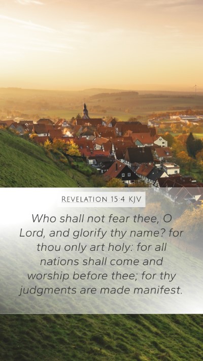 Revelation 15:4 KJV Bible Verse Image
