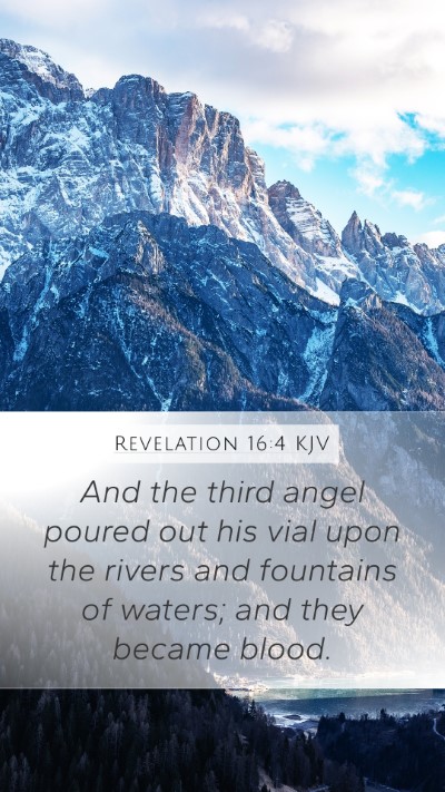 Revelation 16:4 KJV Bible Verse Image