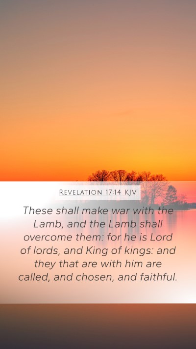 Revelation 17:14 KJV Bible Verse Image