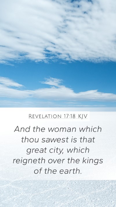 Revelation 17:18 KJV Bible Verse Image