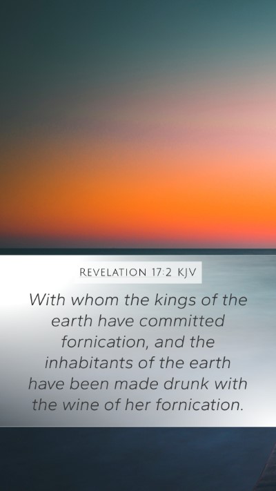 Revelation 17:2 KJV Bible Verse Image