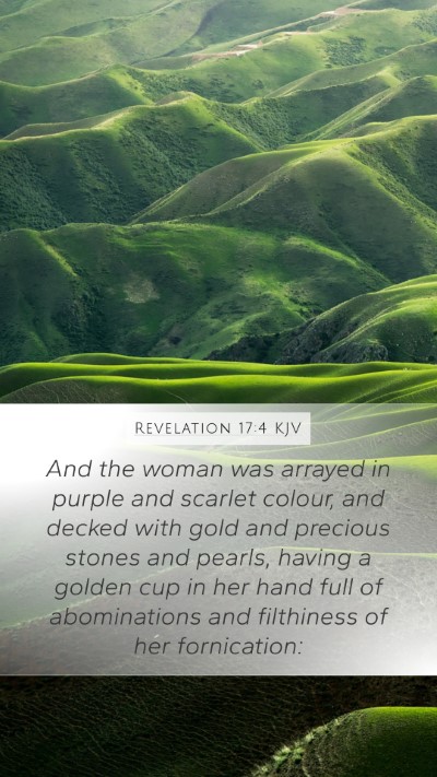Revelation 17:4 KJV Bible Verse Image
