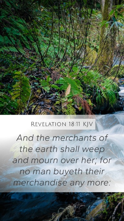 Revelation 18:11 KJV Bible Verse Image