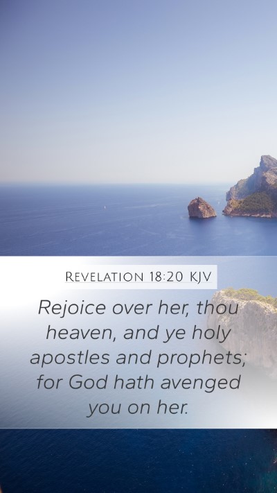 Revelation 18:20 KJV Bible Verse Image
