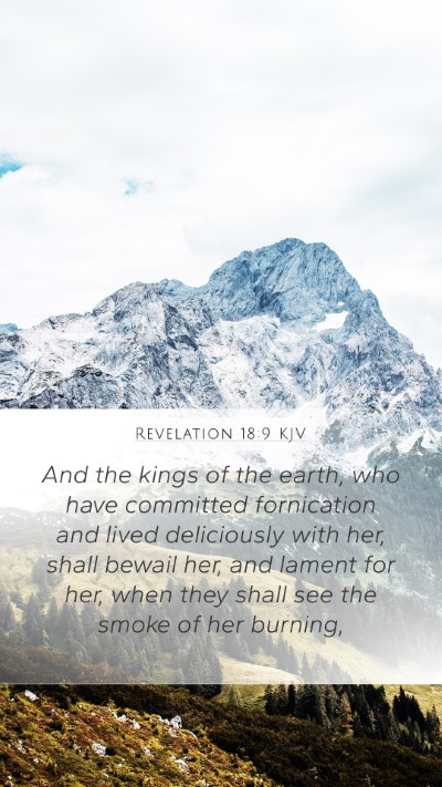 Revelation 18:9 KJV Bible Verse Image