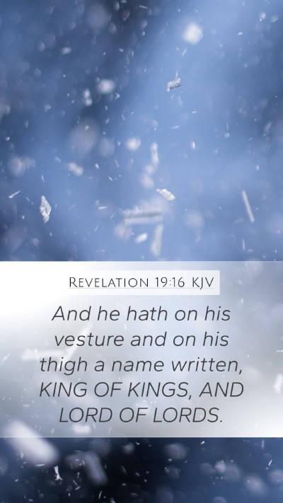Revelation 19:16 KJV Bible Verse Image