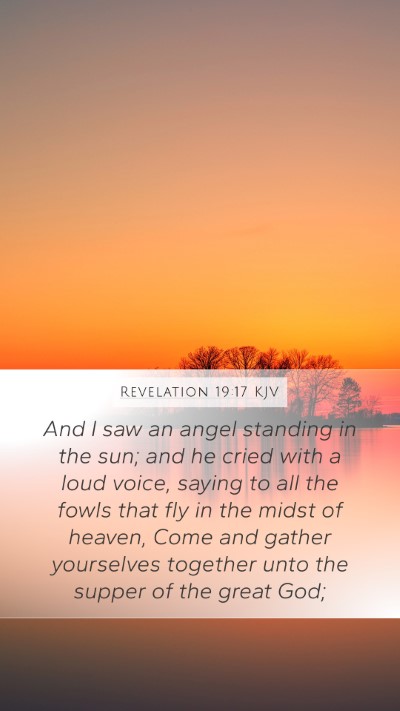 Revelation 19:17 KJV Bible Verse Image