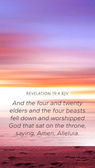 Revelation 19:4 KJV Bible Verse Image