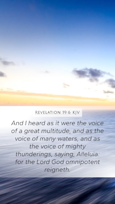 Revelation 19:6 KJV Bible Verse Image