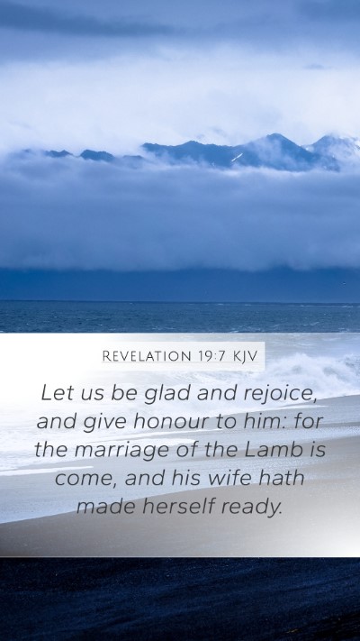 Revelation 19:7 KJV Bible Verse Image