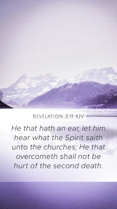 Revelation 2:11 KJV Bible Verse Image