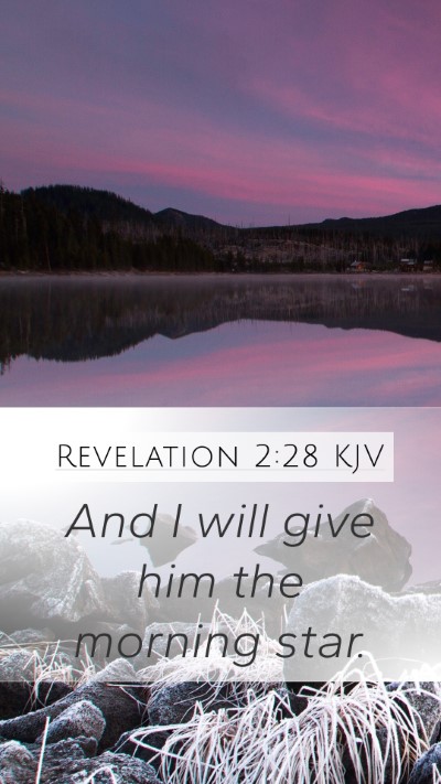 Revelation 2:28 KJV Bible Verse Image
