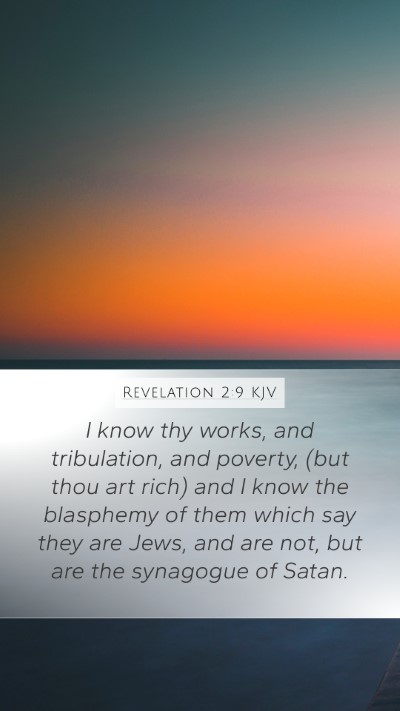 Revelation 2:9 KJV Bible Verse Image
