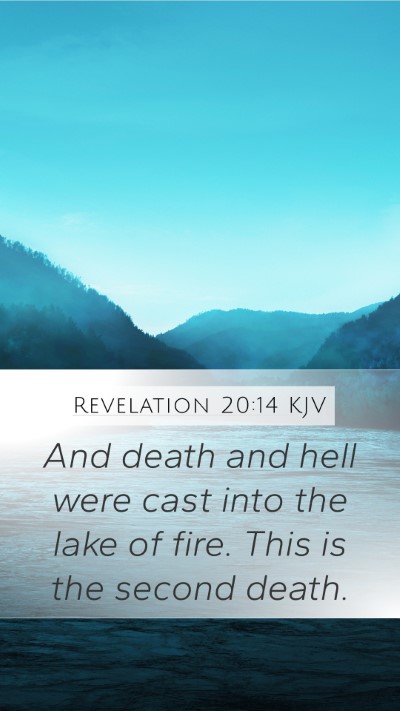 Revelation 20:14 KJV Bible Verse Image