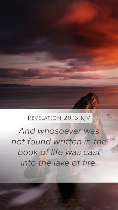 Revelation 20:15 KJV Bible Verse Image
