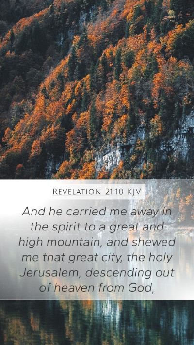 Revelation 21:10 KJV Bible Verse Image