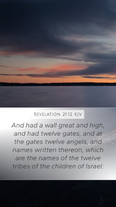 Revelation 21:12 KJV Bible Verse Image