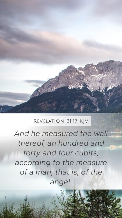 Revelation 21:17 KJV Bible Verse Image
