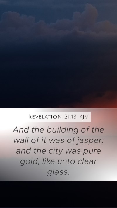 Revelation 21:18 KJV Bible Verse Image