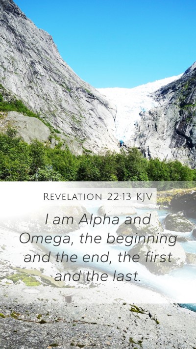 Revelation 22:13 KJV Bible Verse Image