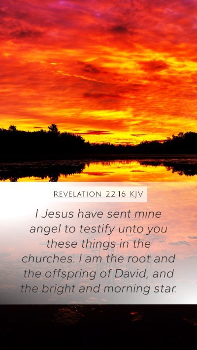 Revelation 22:16 KJV Bible Verse Image