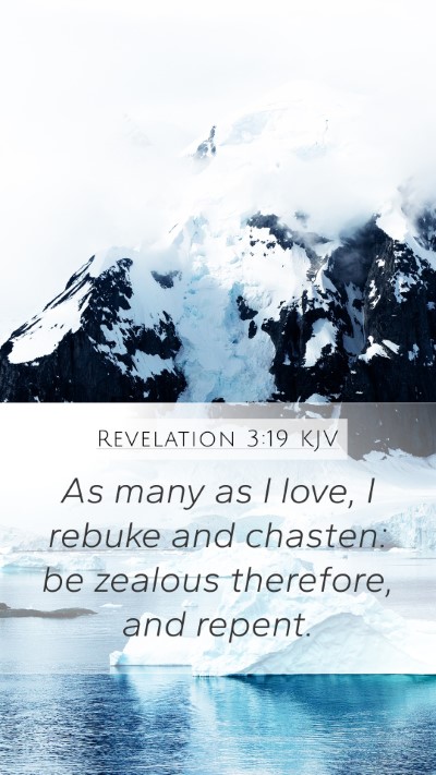 Revelation 3:19 KJV Bible Verse Image