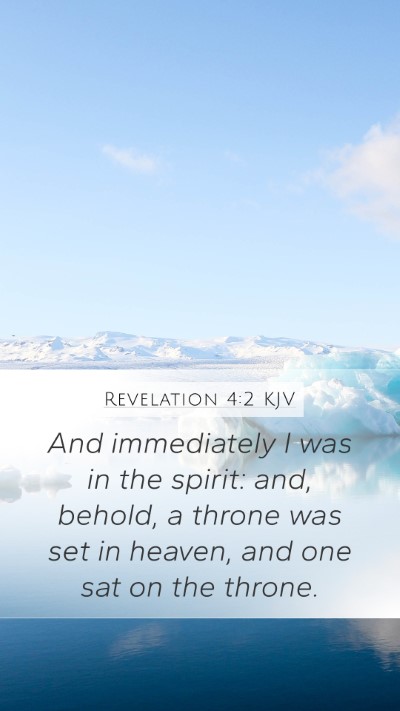 Revelation 4:2 KJV Bible Verse Image
