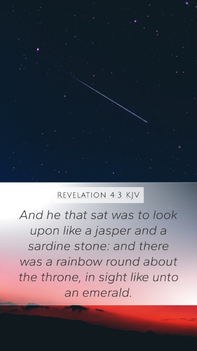 Revelation 4:3 KJV Bible Verse Image