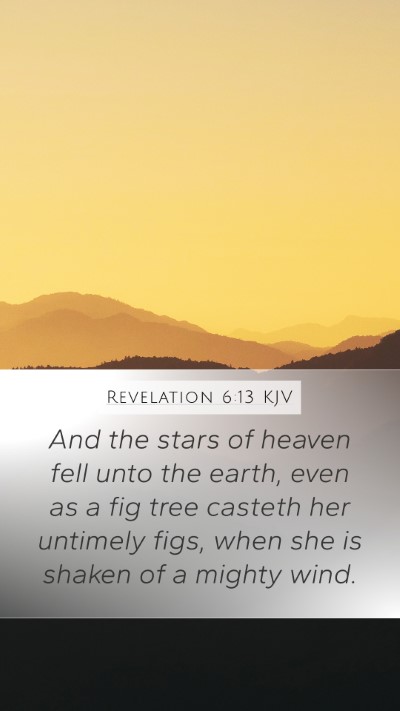 Revelation 6:13 KJV Bible Verse Image