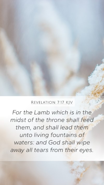 Revelation 7:17 KJV Bible Verse Image