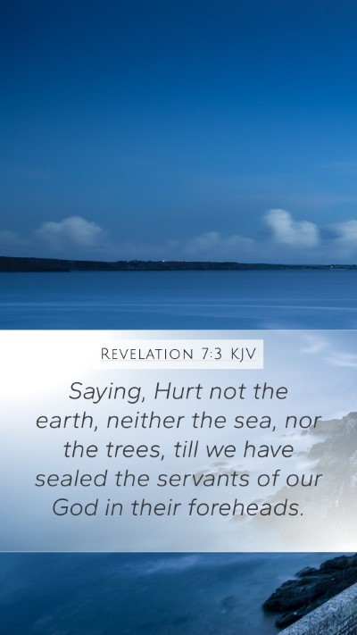 Revelation 7:3 KJV Bible Verse Image