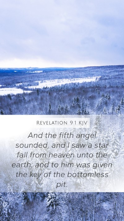 Revelation 9:1 KJV Bible Verse Image