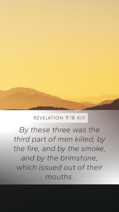 Revelation 9:18 KJV Bible Verse Image