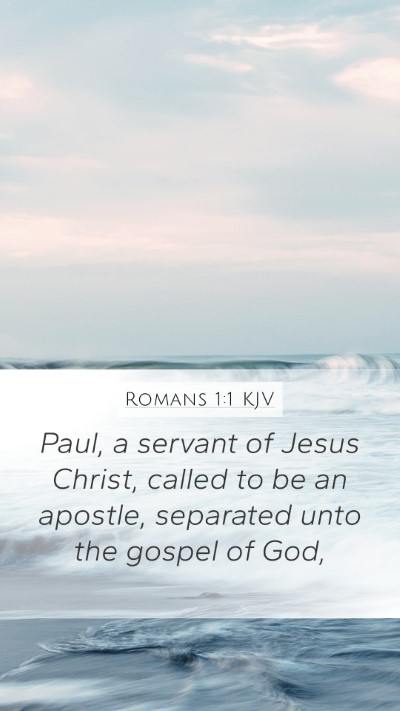 Romans 1:1 KJV Bible Verse Image