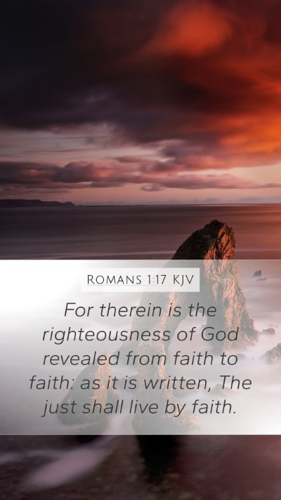 Romans 1:17 KJV Bible Verse Image