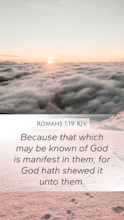 Romans 1:19 KJV Bible Verse Image