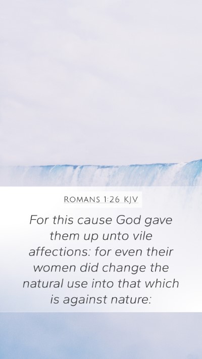Romans 1:26 KJV Bible Verse Image