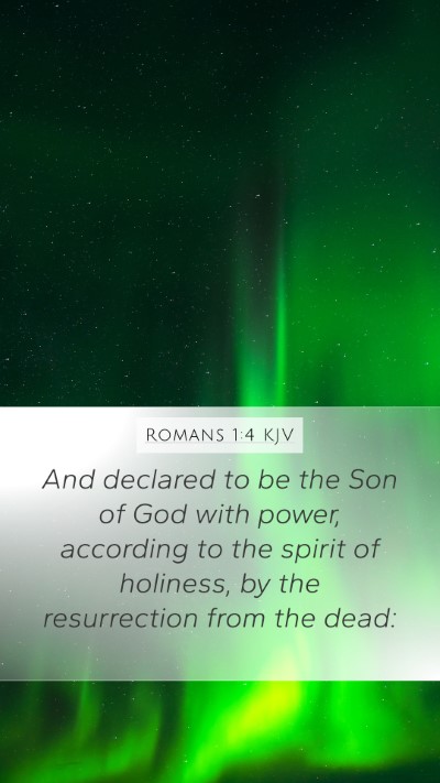 Romans 1:4 KJV Bible Verse Image