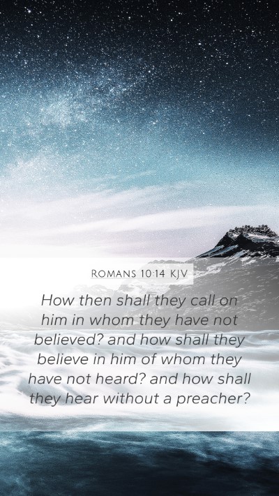 Romans 10:14 KJV Bible Verse Image