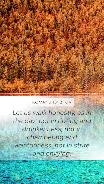 Romans 13:13 KJV Bible Verse Image