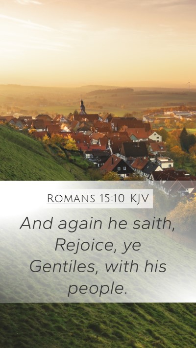 Romans 15:10 KJV Bible Verse Image