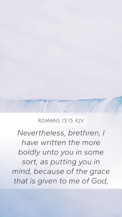 Romans 15:15 KJV Bible Verse Image