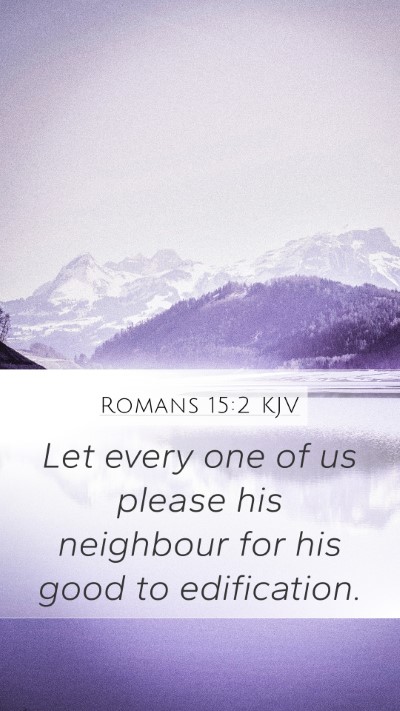 Romans 15:2 KJV Bible Verse Image