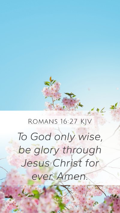Romans 16:27 KJV Bible Verse Image